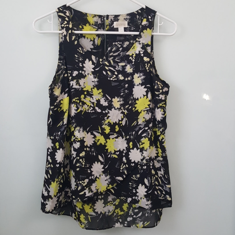 Floral Sleveeless Top ( Swing Blouse )